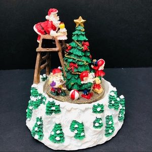Santa Deck The Halls Motion Musical Christmas Box
